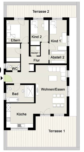 ++ Hochwertige, lichtdurchflutete 4 ZKB Dachterrasse Penthousewohnung in ruhiger Lage ! ++
